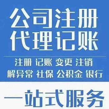 惠州公司注册营业执照代办做账报税食品证